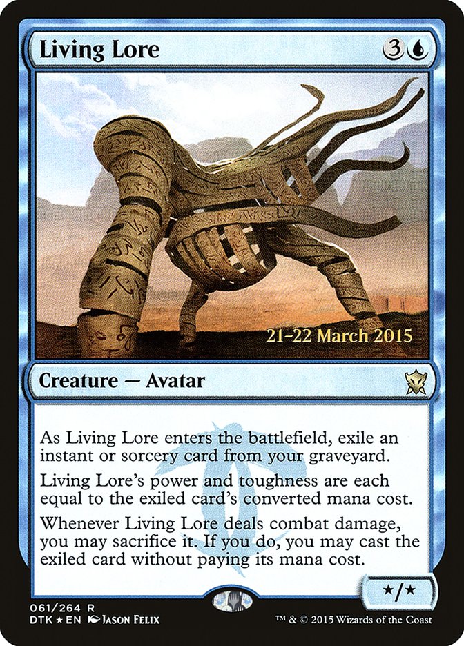 Living Lore [Dragons of Tarkir Prerelease Promos] | Deep Dive Games St. Marys