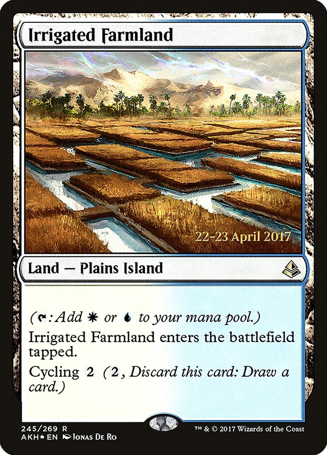 Irrigated Farmland [Amonkhet Prerelease Promos] | Deep Dive Games St. Marys