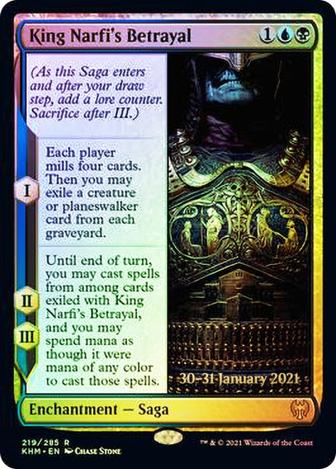 King Narfi's Betrayal [Kaldheim Prerelease Promos] | Deep Dive Games St. Marys