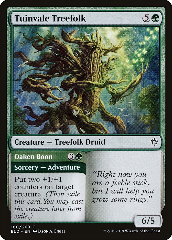 Tuinvale Treefolk // Oaken Boon [Throne of Eldraine] | Deep Dive Games St. Marys