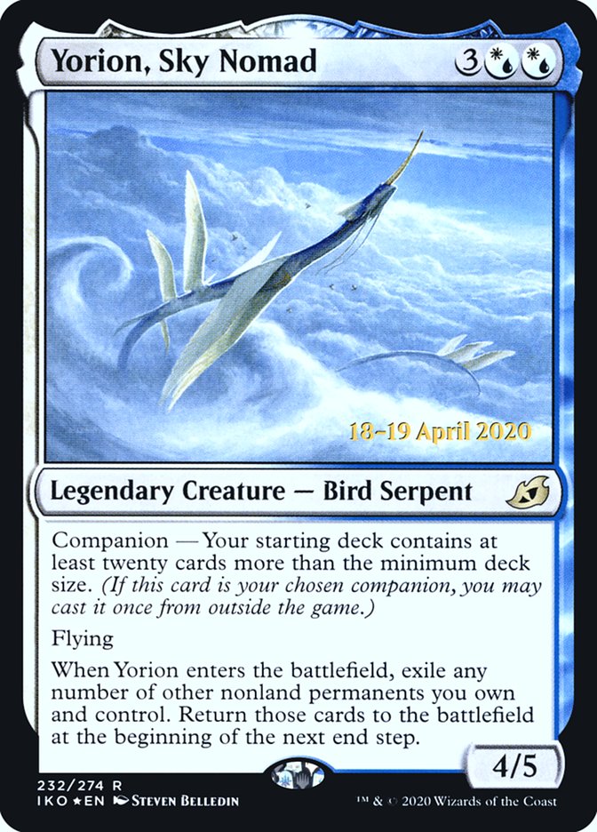 Yorion, Sky Nomad [Ikoria: Lair of Behemoths Prerelease Promos] | Deep Dive Games St. Marys