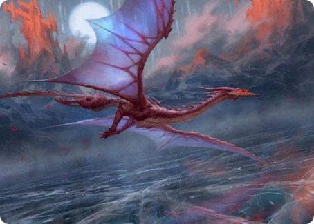 Manaform Hellkite Art Card [Innistrad: Crimson Vow Art Series] | Deep Dive Games St. Marys