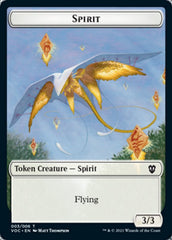 Spirit (003) // Thopter Double-Sided Token [Innistrad: Crimson Vow Commander Tokens] | Deep Dive Games St. Marys