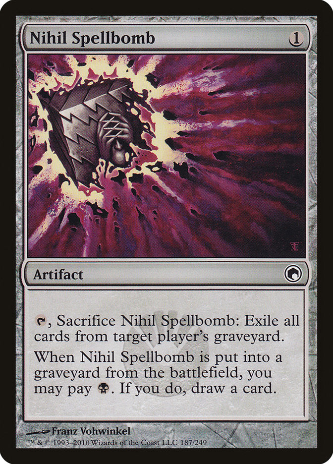 Nihil Spellbomb [Scars of Mirrodin] | Deep Dive Games St. Marys