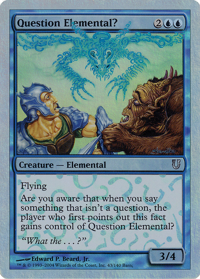 Question Elemental? (Alternate Foil) [Unhinged] | Deep Dive Games St. Marys