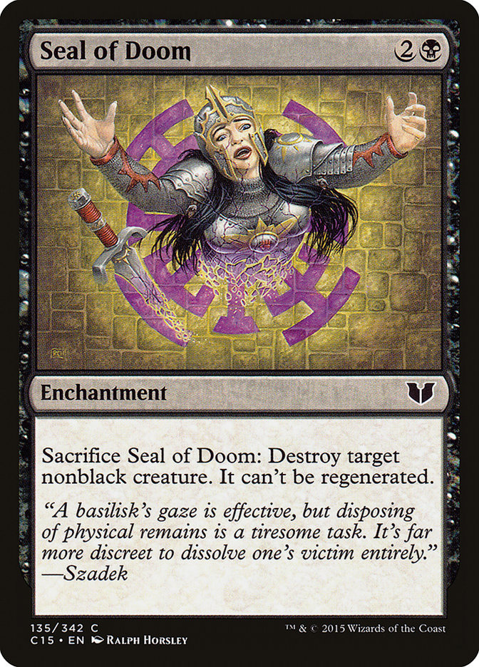 Seal of Doom [Commander 2015] | Deep Dive Games St. Marys