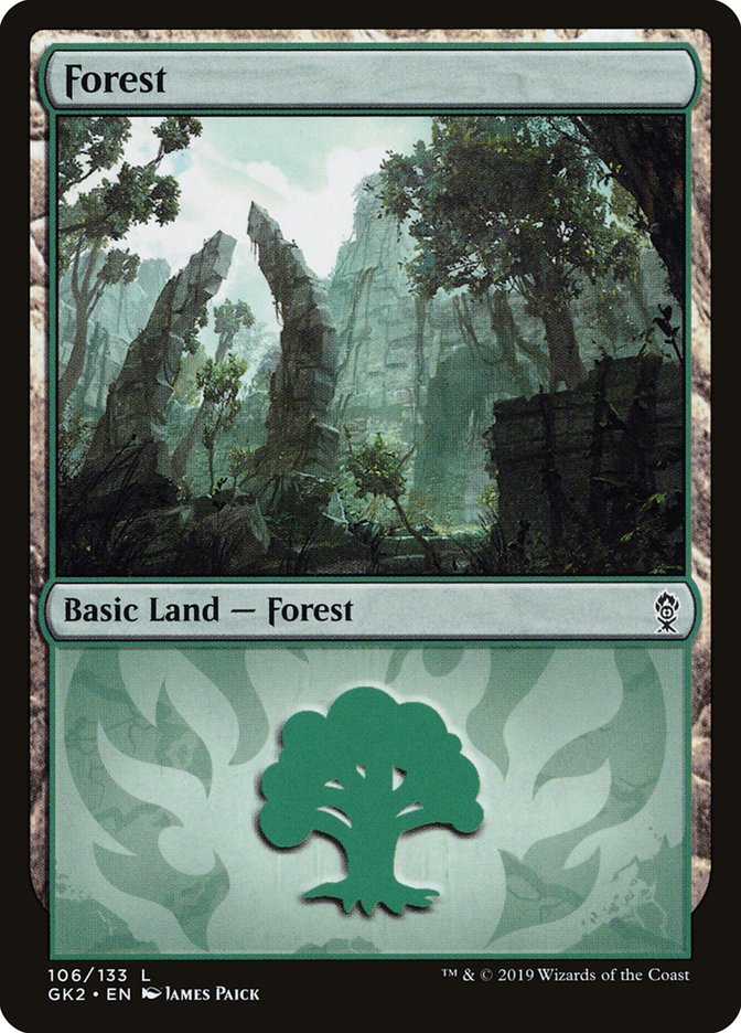 Forest (106) [Ravnica Allegiance Guild Kit] | Deep Dive Games St. Marys