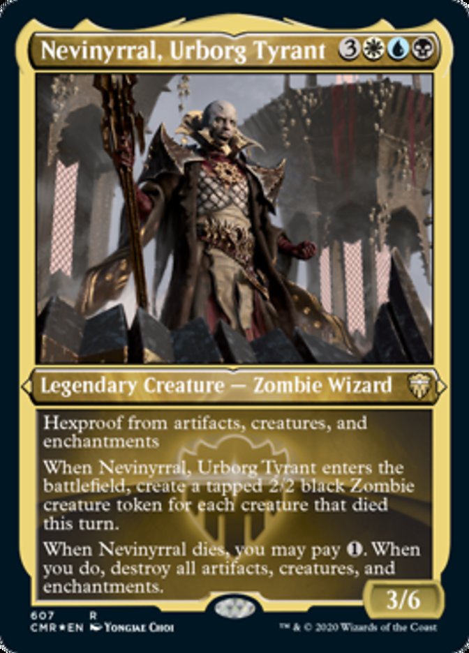 Nevinyrral, Urborg Tyrant (Etched) [Commander Legends] | Deep Dive Games St. Marys