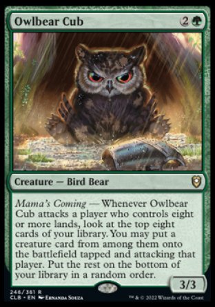 Owlbear Cub [Commander Legends: Battle for Baldur's Gate] | Deep Dive Games St. Marys