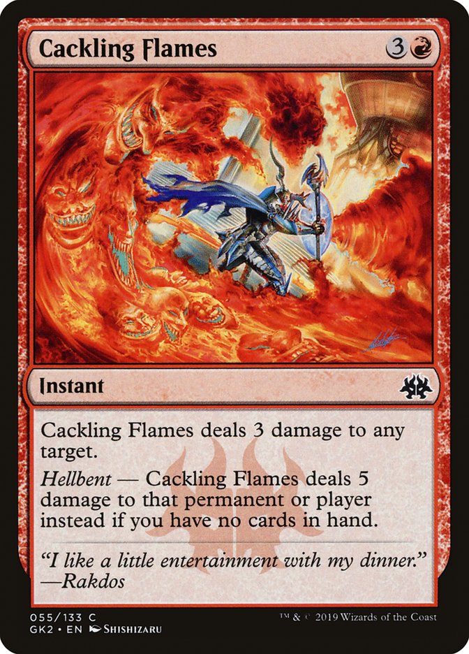 Cackling Flames [Ravnica Allegiance Guild Kit] | Deep Dive Games St. Marys