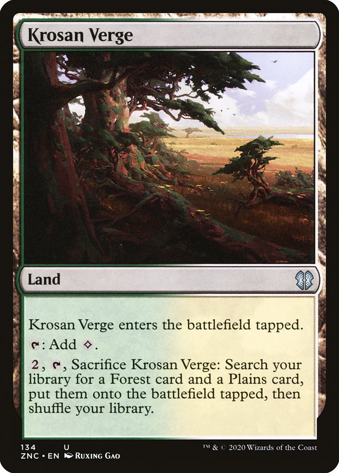 Krosan Verge [Zendikar Rising Commander] | Deep Dive Games St. Marys