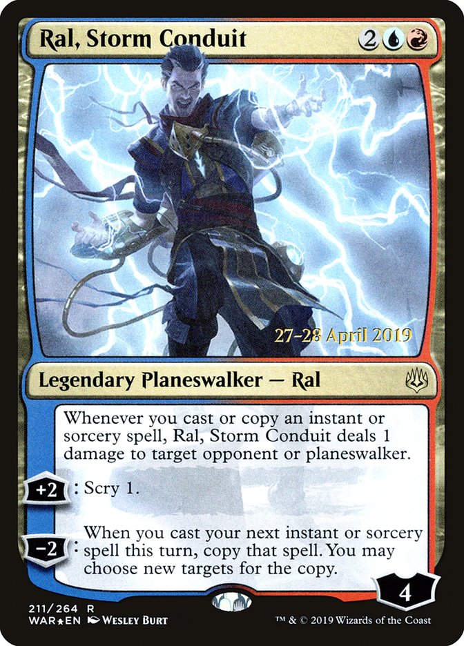 Ral, Storm Conduit [War of the Spark Prerelease Promos] | Deep Dive Games St. Marys