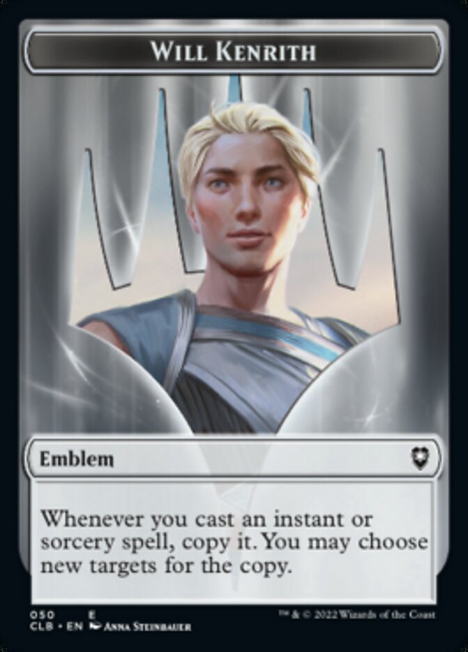 Will Kenrith Emblem // Copy Double-Sided Token [Commander Legends: Battle for Baldur's Gate Tokens] | Deep Dive Games St. Marys