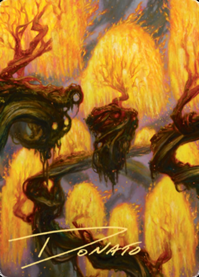 Grove of the Burnwillows Art Card (Gold-Stamped Signature) [Zendikar Rising Art Series] | Deep Dive Games St. Marys