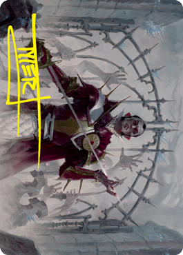 Cemetery Gatekeeper Art Card (Gold-Stamped Signature) [Innistrad: Crimson Vow Art Series] | Deep Dive Games St. Marys