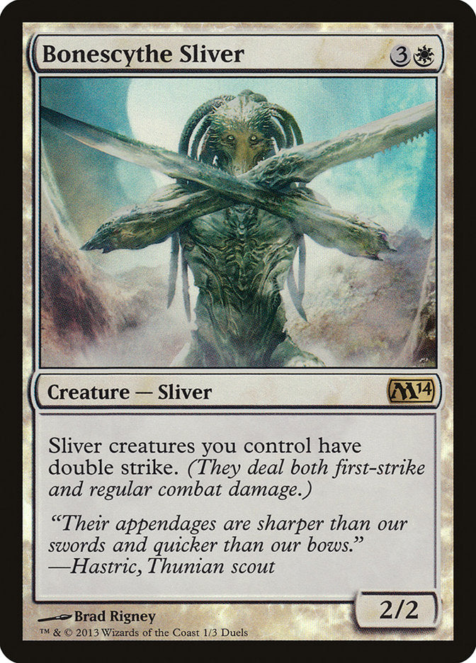 Bonescythe Sliver (Duels of the Planeswalkers Promos) [Duels of the Planeswalkers Promos 2013] | Deep Dive Games St. Marys