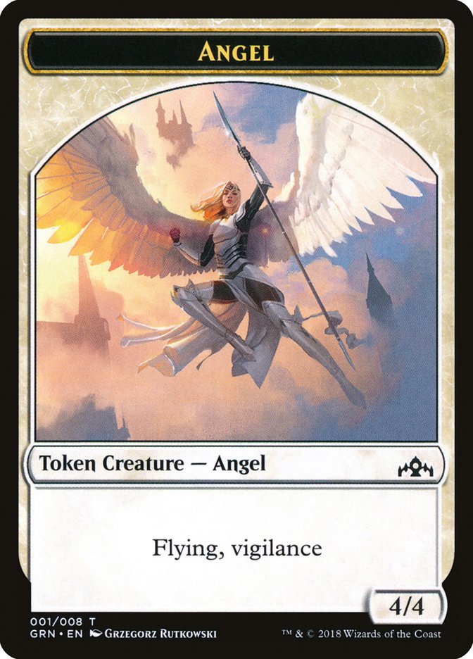 Angel Token [Guilds of Ravnica Tokens] | Deep Dive Games St. Marys