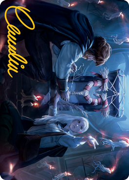 Faithful Mending Art Card (Gold-Stamped Signature) [Innistrad: Midnight Hunt Art Series] | Deep Dive Games St. Marys