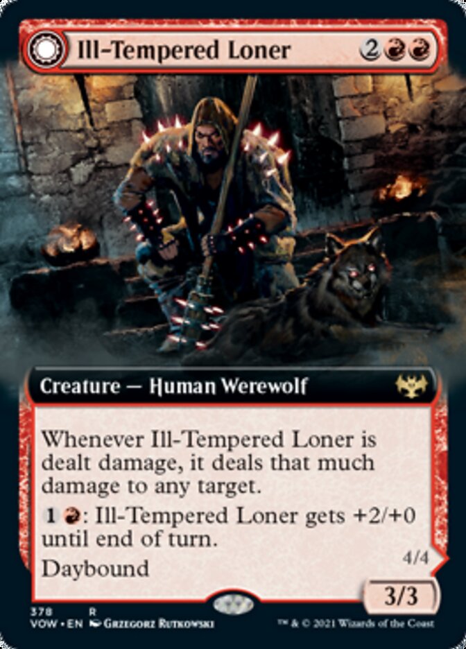 Ill-Tempered Loner // Howlpack Avenger (Extended Art) [Innistrad: Crimson Vow] | Deep Dive Games St. Marys