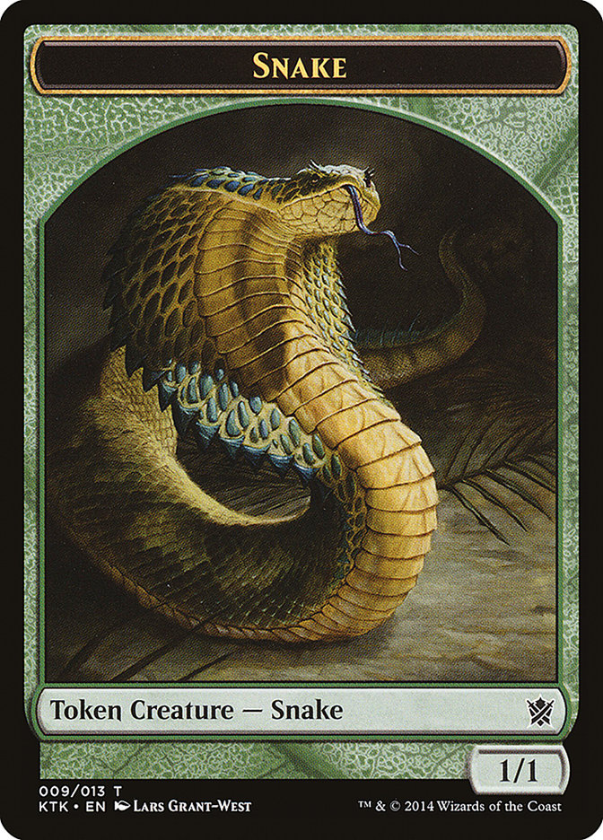 Snake Token [Khans of Tarkir Tokens] | Deep Dive Games St. Marys