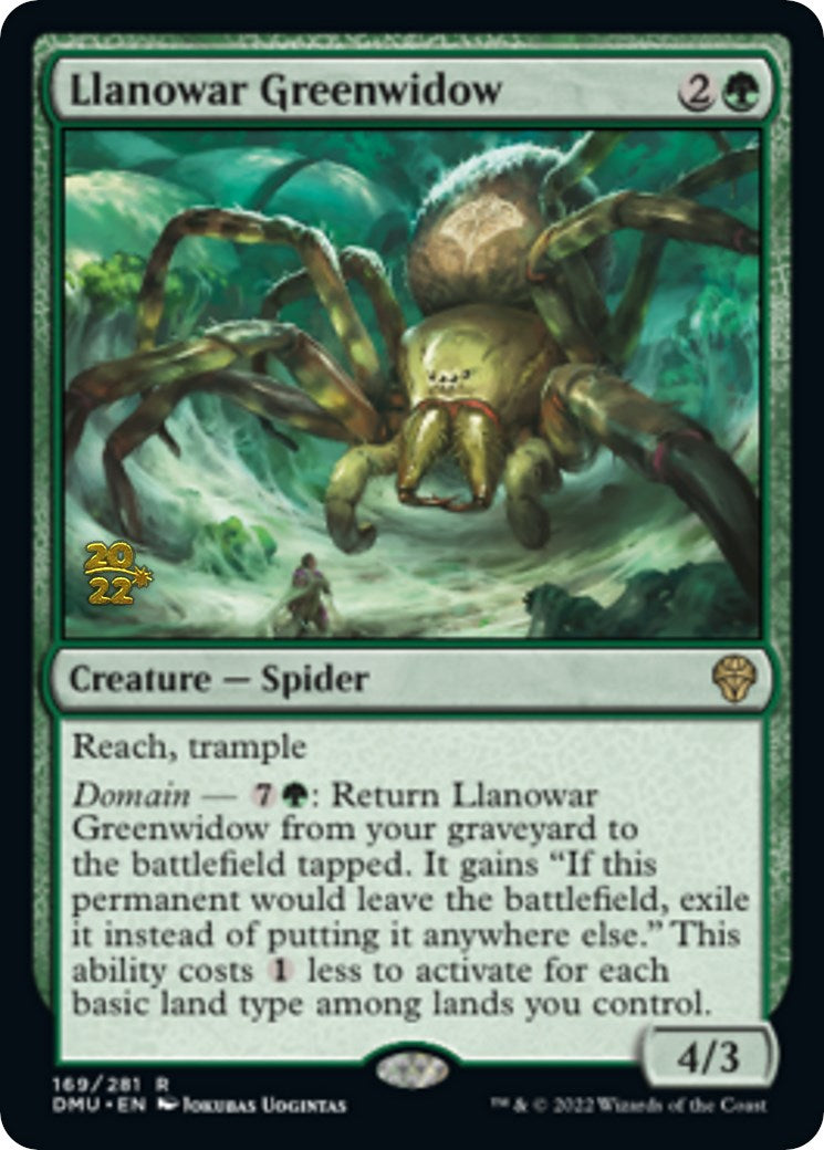 Llanowar Greenwidow [Dominaria United Prerelease Promos] | Deep Dive Games St. Marys