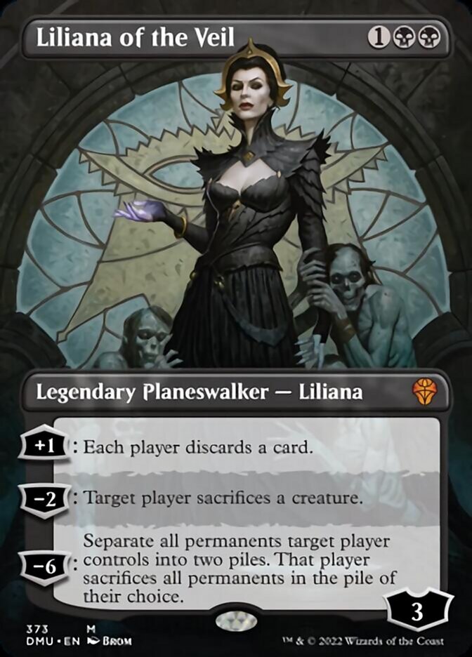 Liliana of the Veil (Borderless) [Dominaria United] | Deep Dive Games St. Marys