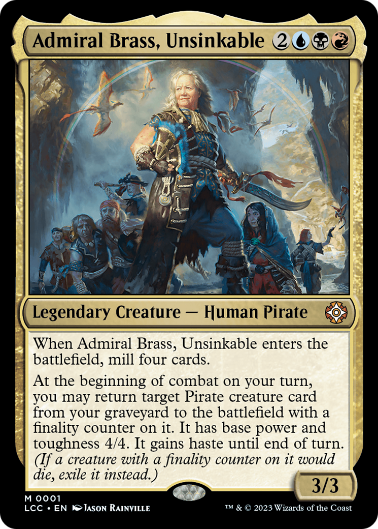 Admiral Brass, Unsinkable (Display Commander) [The Lost Caverns of Ixalan Commander] | Deep Dive Games St. Marys