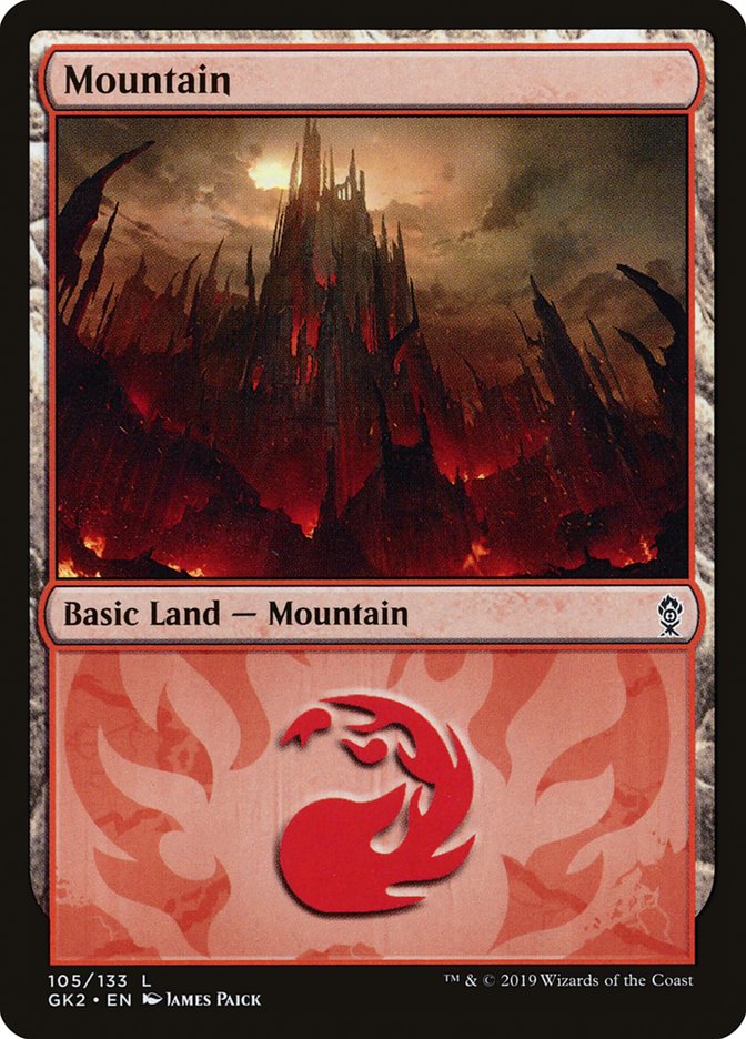 Mountain (105) [Ravnica Allegiance Guild Kit] | Deep Dive Games St. Marys