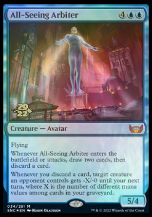 All-Seeing Arbiter [Streets of New Capenna Prerelease Promos] | Deep Dive Games St. Marys