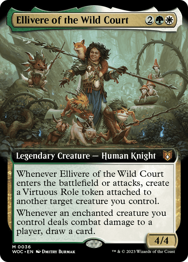 Ellivere of the Wild Court (Extended Art) [Wilds of Eldraine Commander] | Deep Dive Games St. Marys