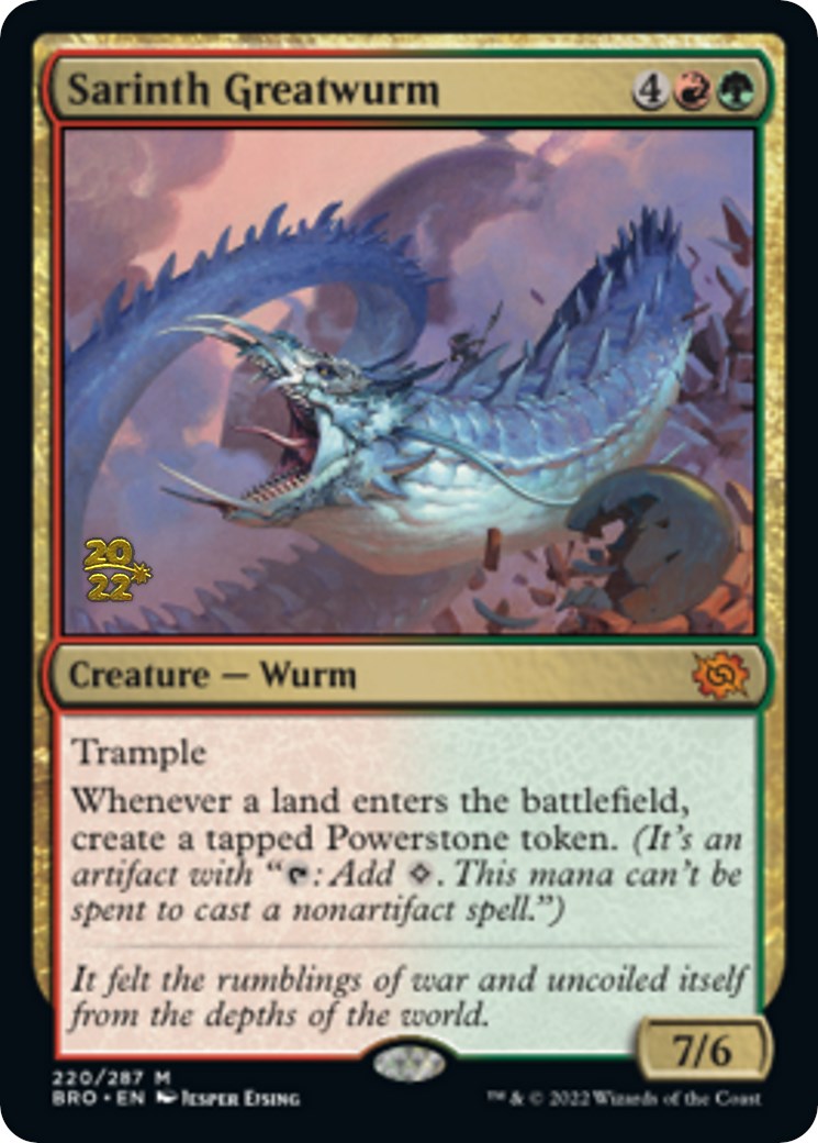 Sarinth Greatwurm [The Brothers' War Prerelease Promos] | Deep Dive Games St. Marys