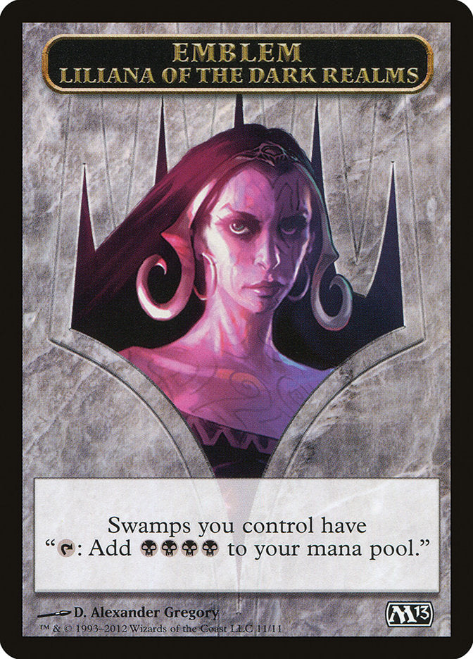 Liliana of the Dark Realms Emblem [Magic 2013 Tokens] | Deep Dive Games St. Marys