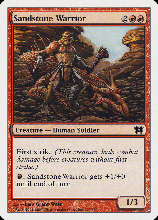 Sandstone Warrior [Ninth Edition] | Deep Dive Games St. Marys