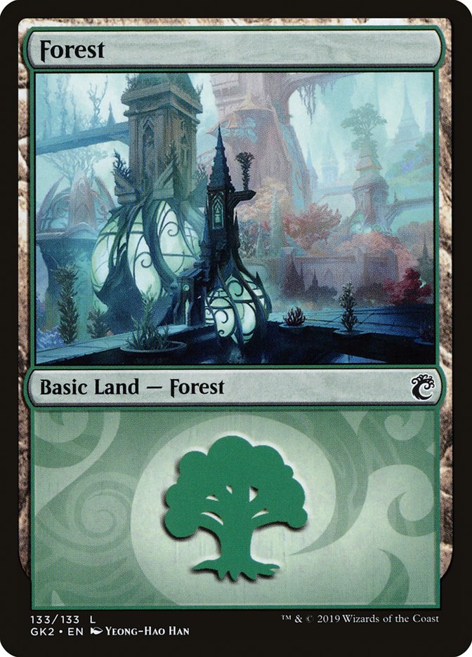 Forest (133) [Ravnica Allegiance Guild Kit] | Deep Dive Games St. Marys