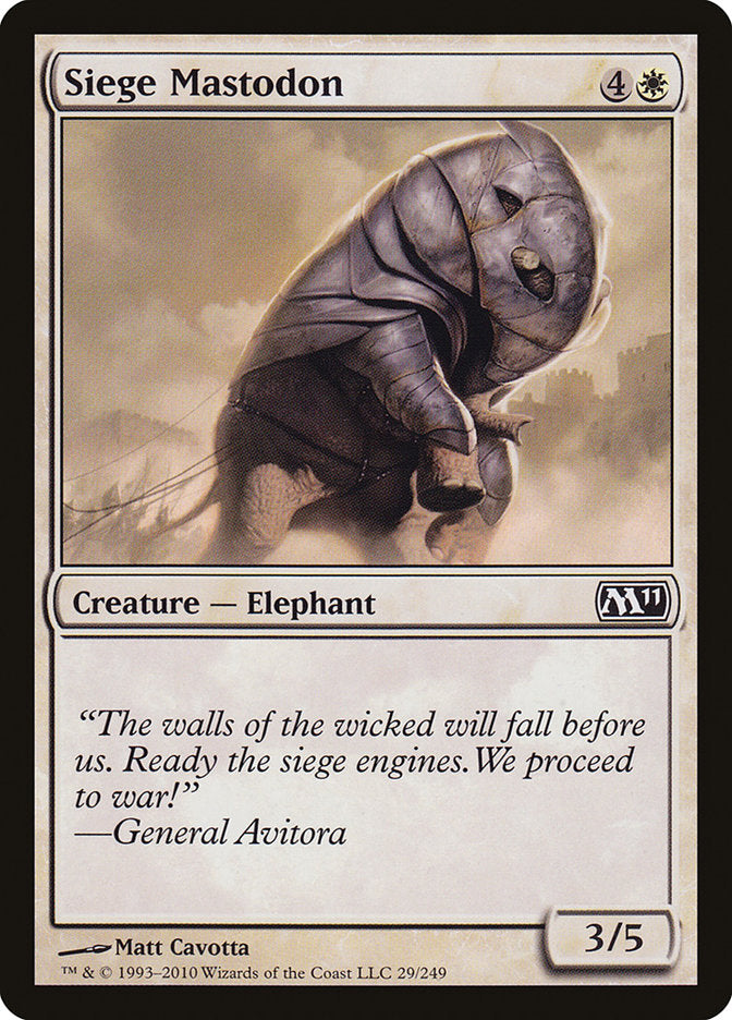 Siege Mastodon [Magic 2011] | Deep Dive Games St. Marys