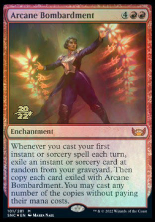 Arcane Bombardment [Streets of New Capenna Prerelease Promos] | Deep Dive Games St. Marys