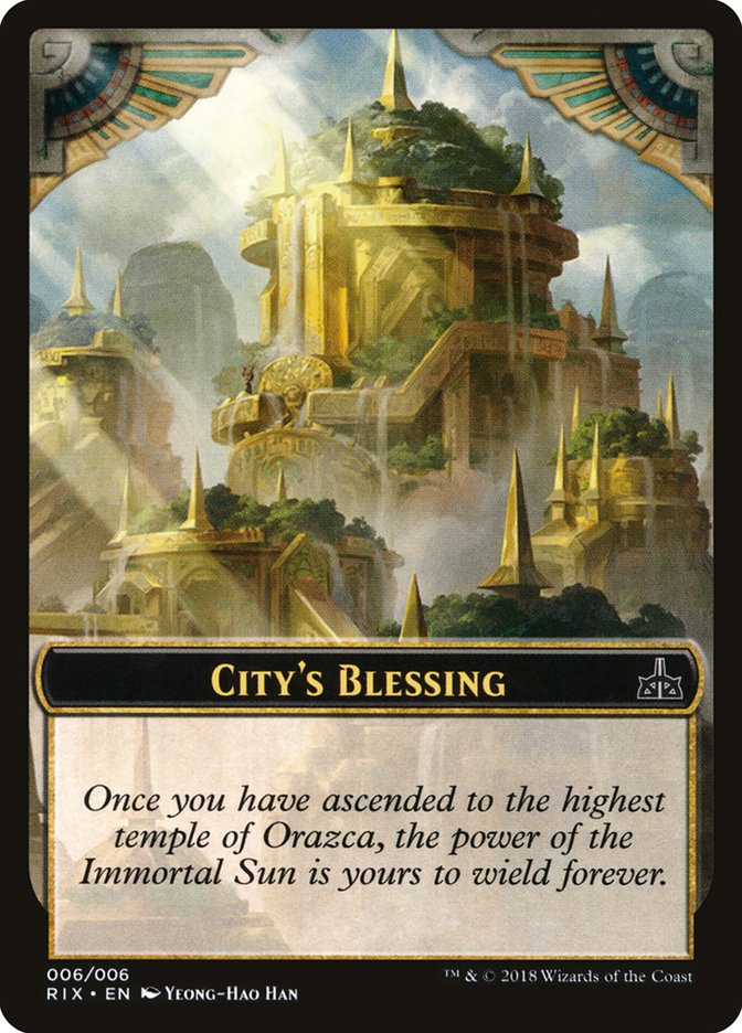 City's Blessing [Rivals of Ixalan Tokens] | Deep Dive Games St. Marys