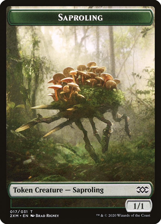 Plant // Saproling Double-Sided Token [Double Masters Tokens] | Deep Dive Games St. Marys