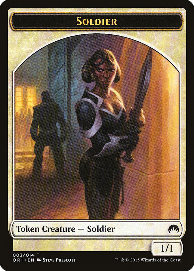 Soldier Token [Magic Origins Tokens] | Deep Dive Games St. Marys