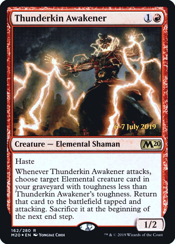 Thunderkin Awakener [Core Set 2020 Prerelease Promos] | Deep Dive Games St. Marys