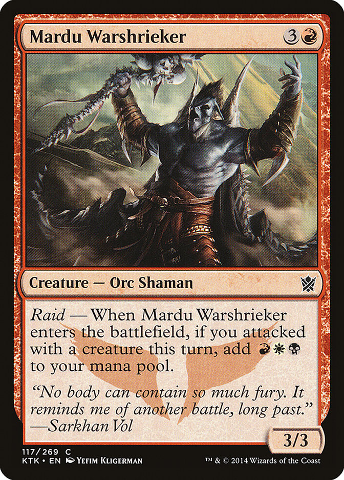 Mardu Warshrieker [Khans of Tarkir] | Deep Dive Games St. Marys