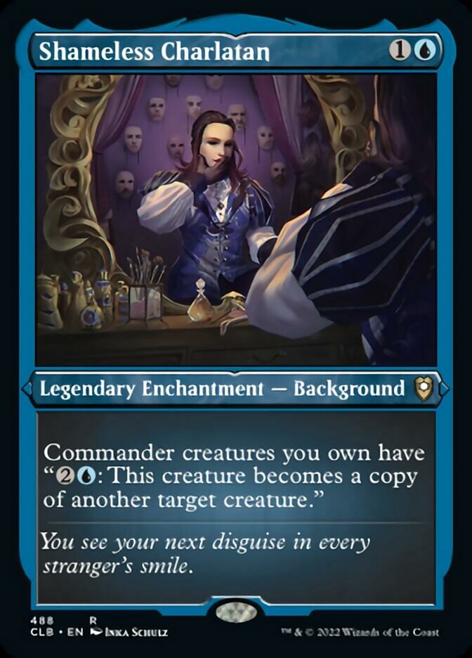 Shameless Charlatan (Foil Etched) [Commander Legends: Battle for Baldur's Gate] | Deep Dive Games St. Marys