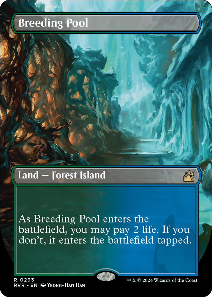 Breeding Pool (Borderless) [Ravnica Remastered] | Deep Dive Games St. Marys