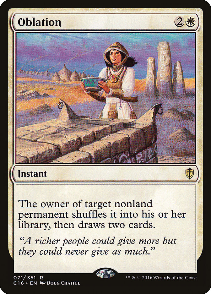 Oblation [Commander 2016] | Deep Dive Games St. Marys