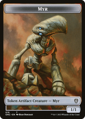 Myr // Thopter Double-Sided Token [Phyrexia: All Will Be One Commander Tokens] | Deep Dive Games St. Marys