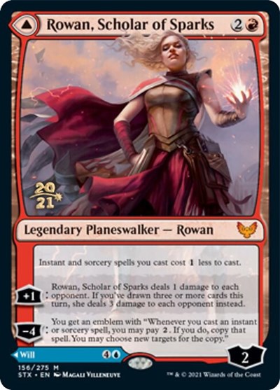 Rowan, Scholar of Sparks // Will, Scholar of Frost [Strixhaven: School of Mages Prerelease Promos] | Deep Dive Games St. Marys