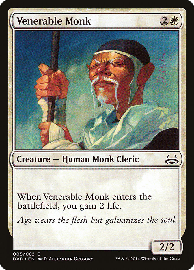 Venerable Monk (Divine vs. Demonic) [Duel Decks Anthology] | Deep Dive Games St. Marys