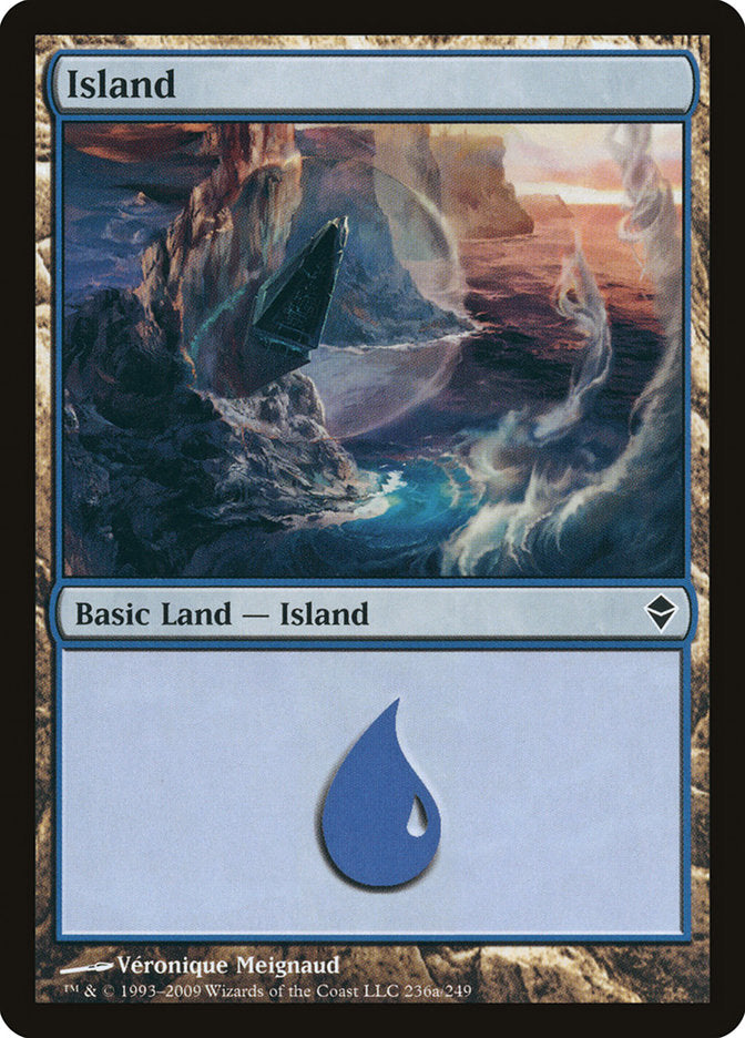 Island (236a) [Zendikar] | Deep Dive Games St. Marys