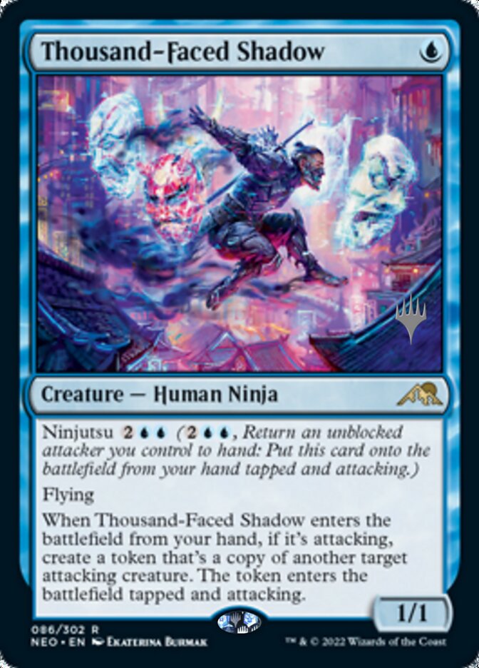 Thousand-Faced Shadow (Promo Pack) [Kamigawa: Neon Dynasty Promos] | Deep Dive Games St. Marys