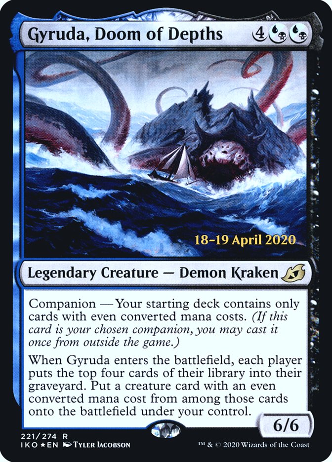 Gyruda, Doom of Depths [Ikoria: Lair of Behemoths Prerelease Promos] | Deep Dive Games St. Marys